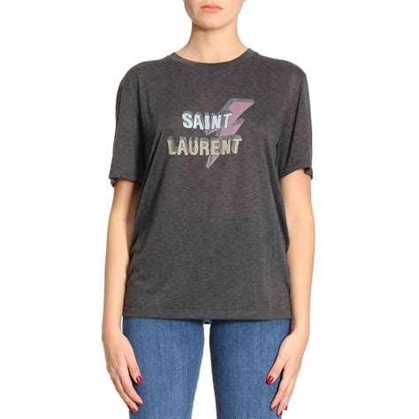 ysl shirt womens grey|saint laurent t shirt women's.